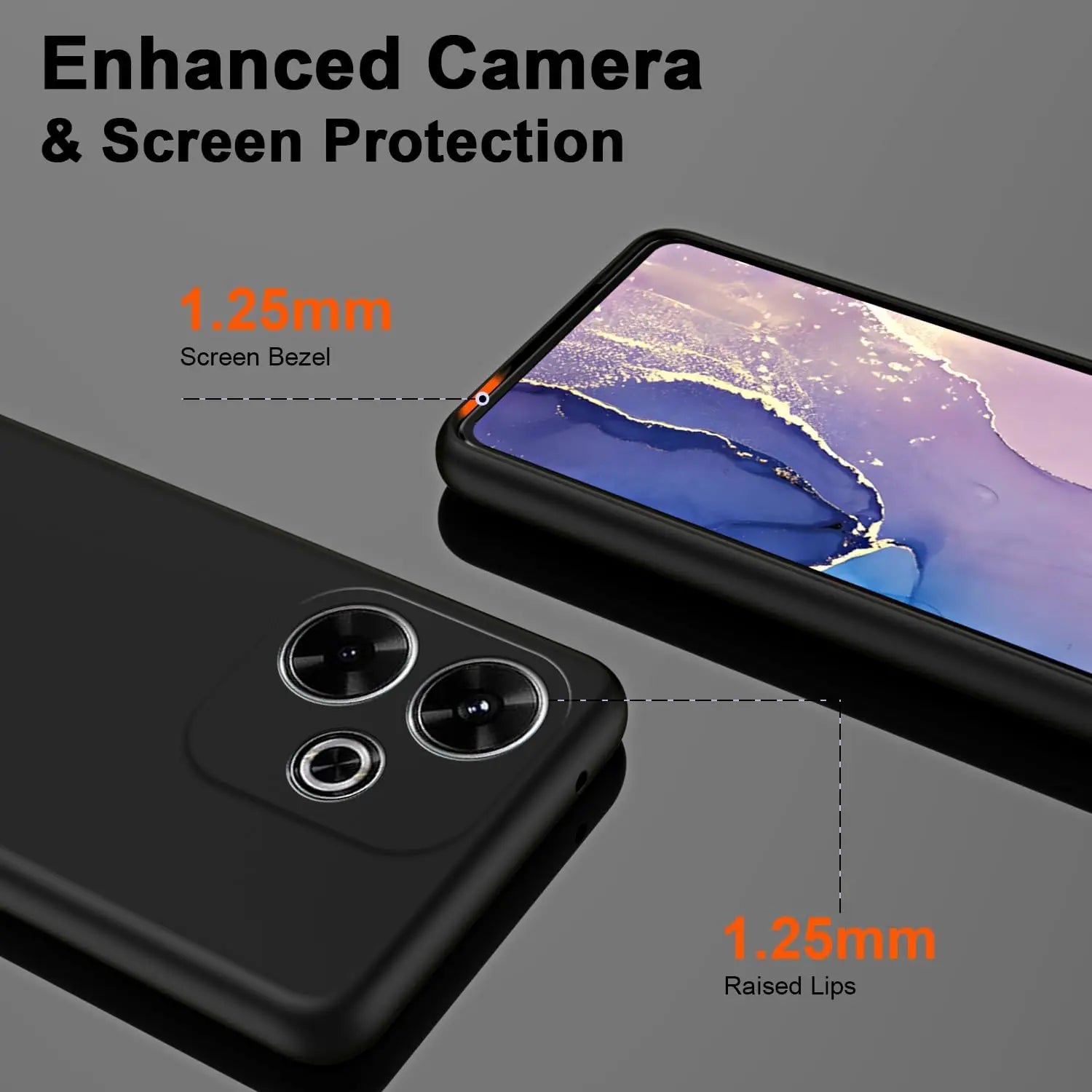 Cover Protettiva in Silicone per Xiaomi Redmi 13 4G 13C 12 5G 12C 10 2022 10C 10A